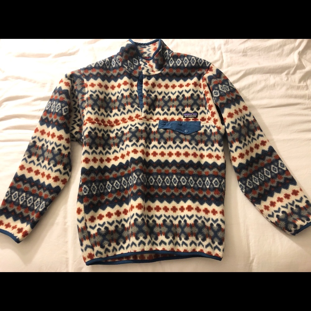 Patagonia Synchilla Snap T - RARE Aztec pattern